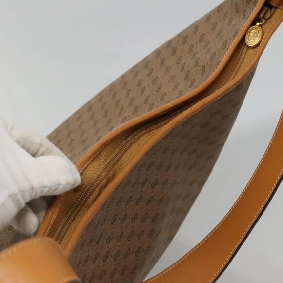 GUCCI Micro GG Supreme Shoulder Bag PVC Beige Gold - Picture 6 of 15